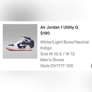 Nike air Jordan utility q size 10.5